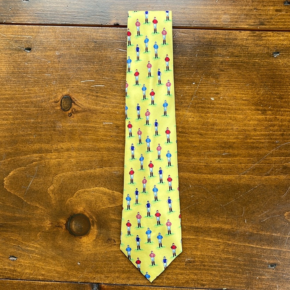 Alynn “Jockeys” Yellow 100% Silk Tie